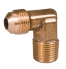 Brass Flare Elbow 3/8" Male Flare x 3/8" MIP 90 Degree