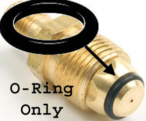 Propane/LPG Replacement POL connector O-Ring 2 pieces 