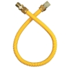 Dormont 24" Yellow Coated Flexible Appliance Connector 1/2" Fittings